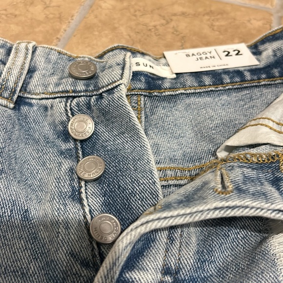 Pac Sun Baggy Jean Cut-off Short - Picture 3 of 5